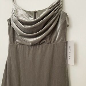 Revelry sage velvet dress size 4
